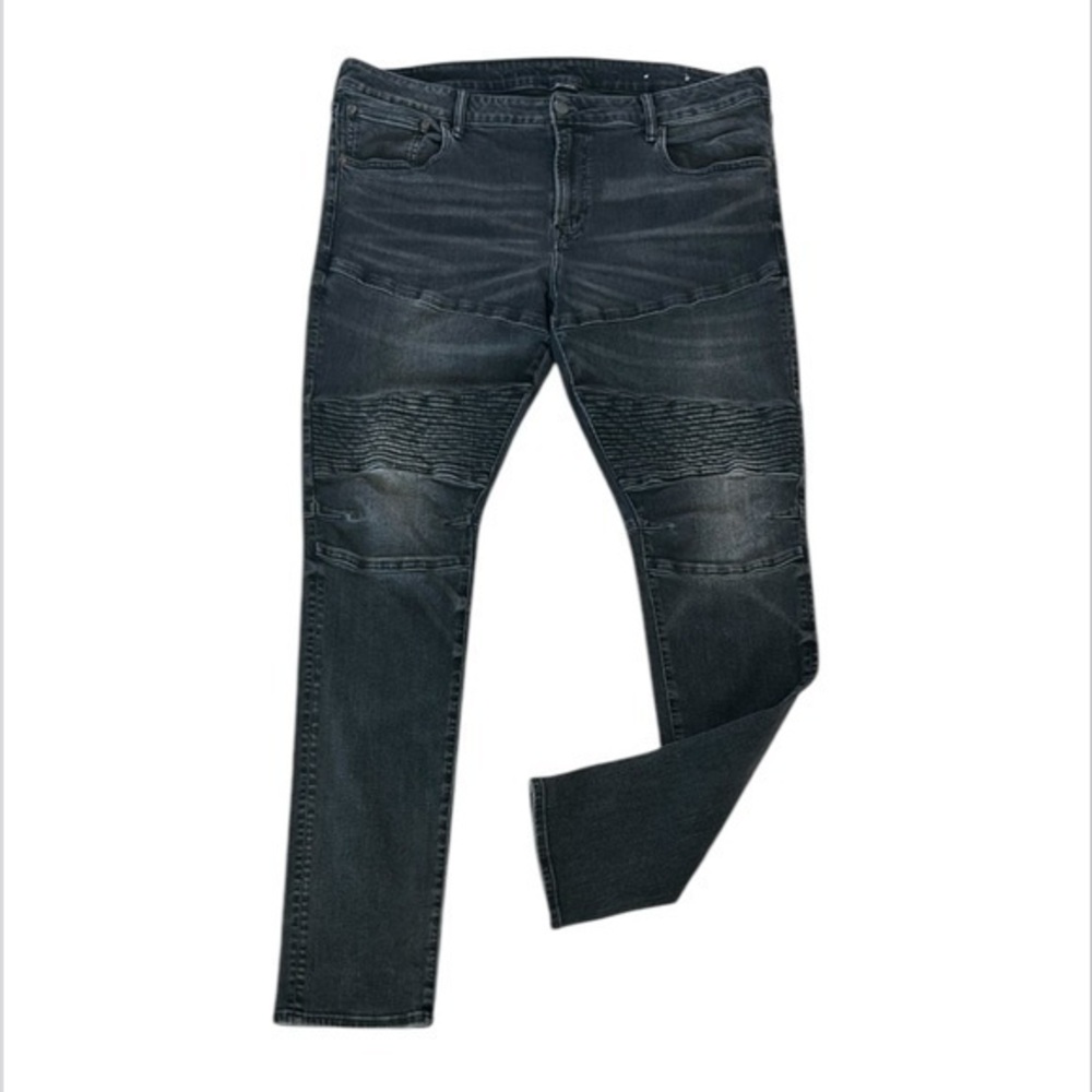 American Eagle stacked skinny jeans in black size 42x32